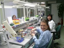 One of the first graduates, Malgorzata Popielas, runs a modern dental laboratory in Głogów, where sh