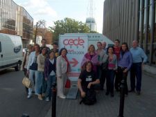 Our elite at CEDE. Students, headteacher, Tokarczuk, DM and guests from Glasgow.