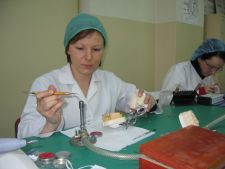 Student Marta Sajak during work