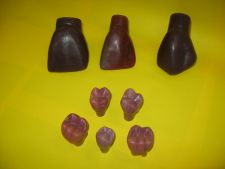 Teeth made of wax 