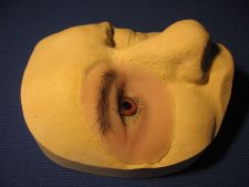 The prosthesis of a right eye
