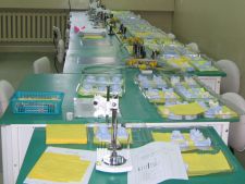 Prepared models and paralelometres for the training concerning designing partial frame dentures.