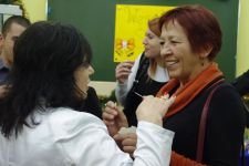 Pani Dorota Sondej-Graboń z panią Dyrektor Krystyną Kuryło-Mazurkiewicz.