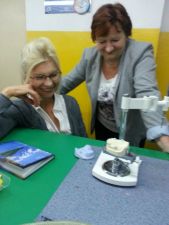 Gościnne uczestnictwo w szkoleniu praktycznym zaprzyjaźnionych techników dentystycznych.